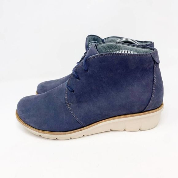 Dansko Mens Virgil 9128752400 Blue Leather Lace Up Round Toe Chukka Boot Size 7 - Picture 2 of 9